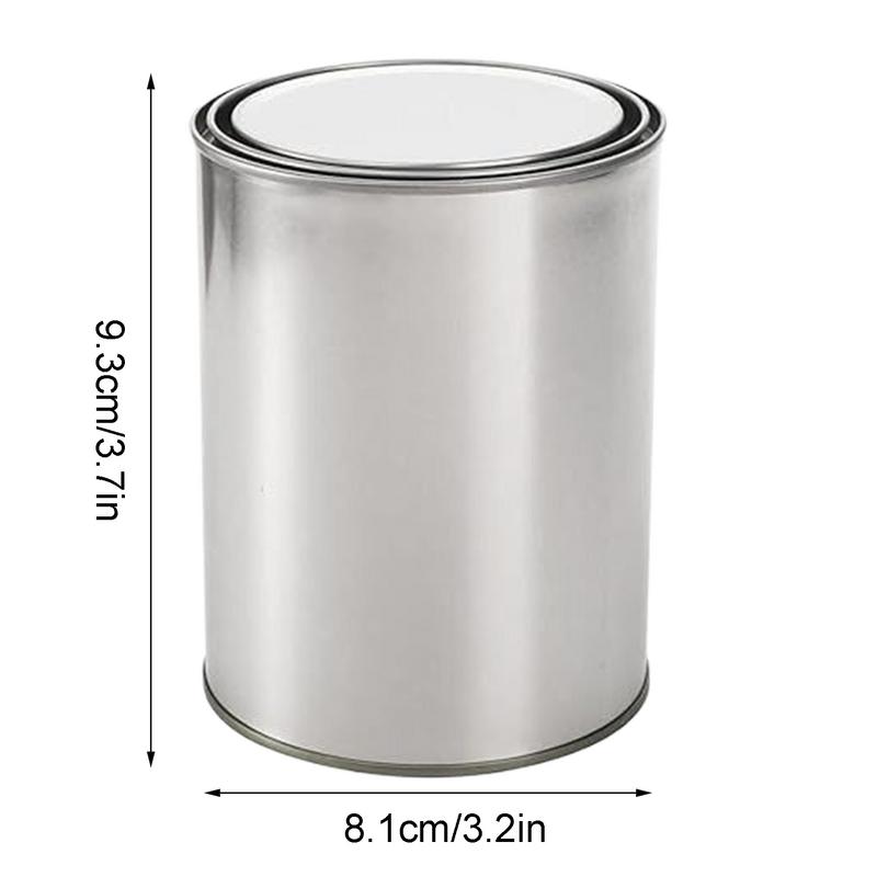 Empty Paint Cans With Lids Paint Unlined Storage Containers Empty Metal Multipurpose 0.5L Cans With For Arts And Crafts Projects