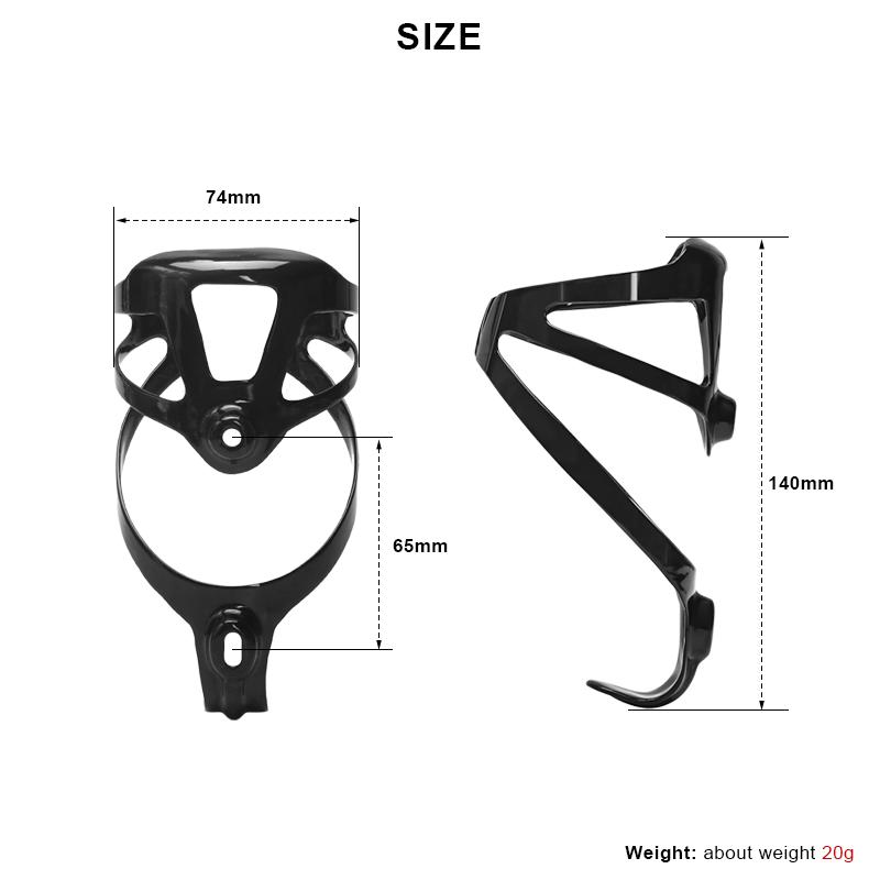 Fahrrad-Flaschenhalter, Vollcarbon, superleicht, für Rennrad, MTB, Mountainbike, Wasserkocherhalter, ultraleicht, matt glänzend