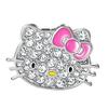 Hello Kitty Belly Button Ring 14g Stainless Steel Cute Belly Button Piercing Jewelry Sanrio Official Stainless Crystal License, Steel,