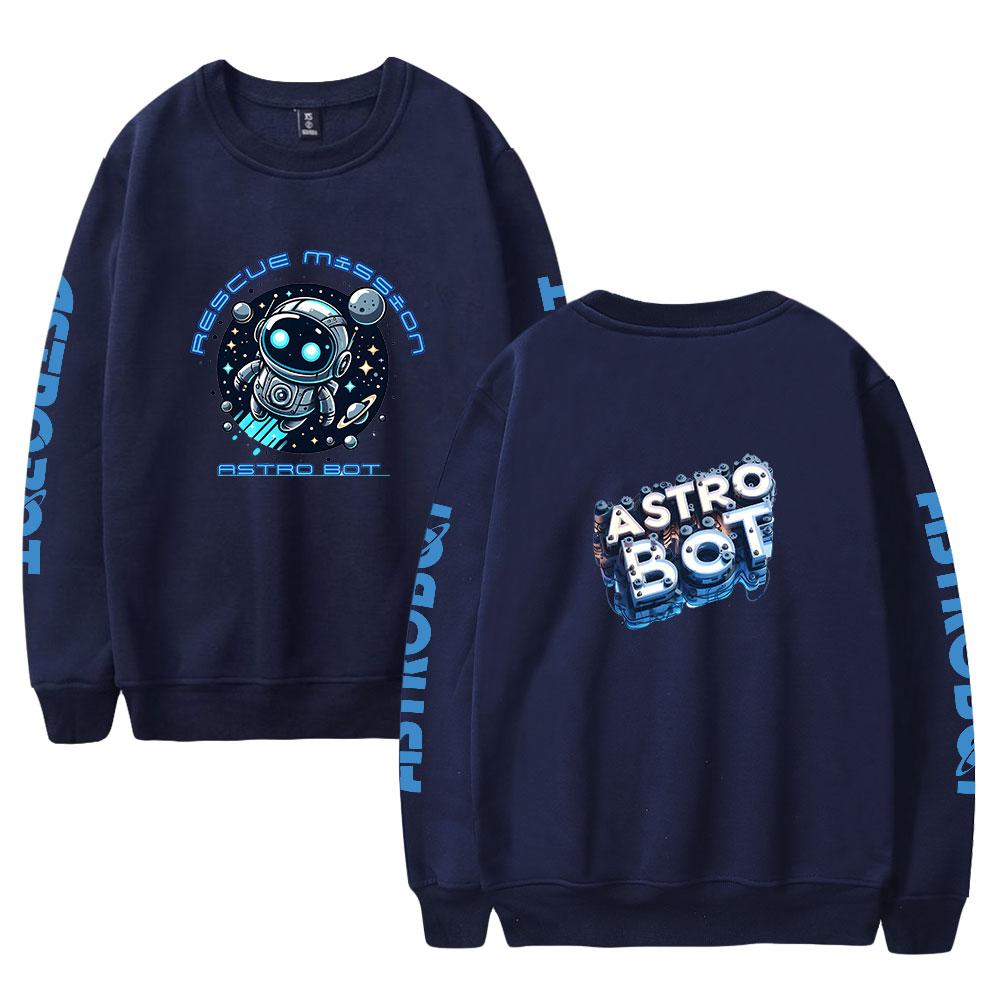 Astro Bot Oversized Hoodie Women Men O-neck Long Sleeve Crewneck Sweatshirt Casual Tracksuit Funny Clothes