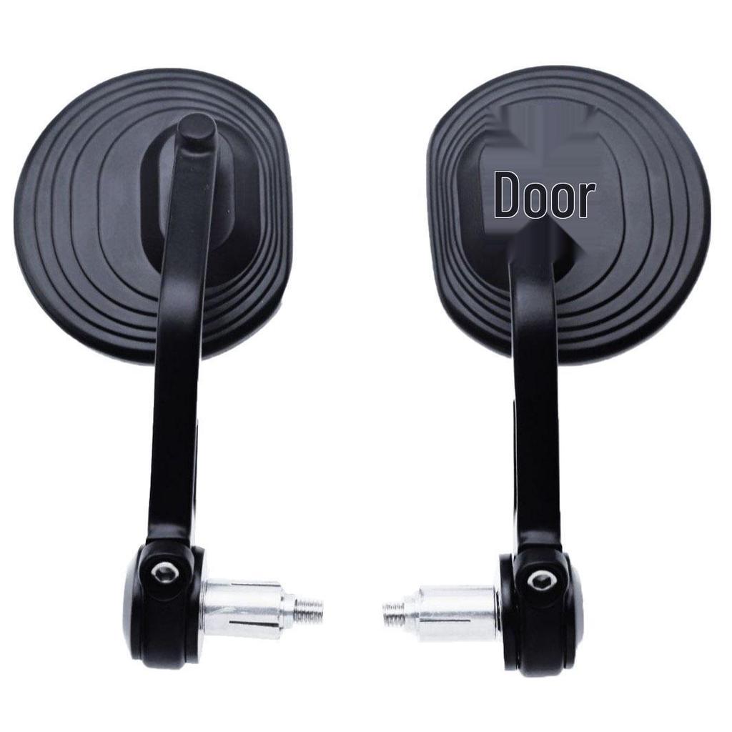 Universal CNC Motorcycle Round Bent Handlebar Rearview Mirror
