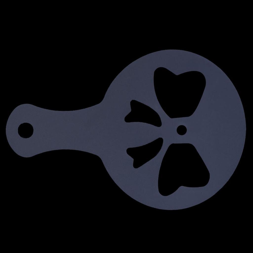 16Pcs Plastic Coffee Template Stencils Cappuccino Chocolate Latte Strew Pad Art DIY Mold Tools