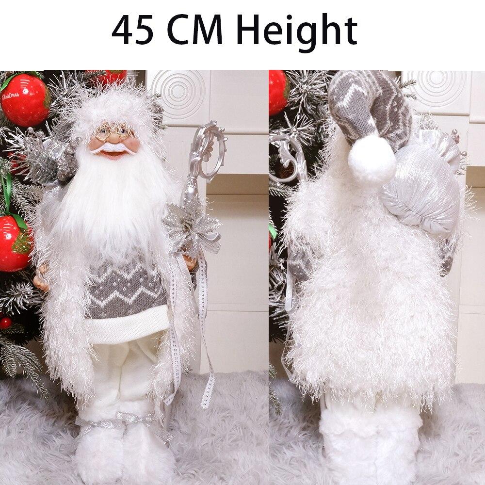 ABXMAS New Year 2024 Christmas Decorations For Home 45cm Santa Claus Doll Children Gifts Christmas Xmas Tree  Ornaments Navidad