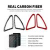 For Opel Corsa 2007-2014 Carbon Fiber Dashboard Side Air Vent Trim Anti Scratch Air Outlet Decor Frame Interior Mod Accessories
