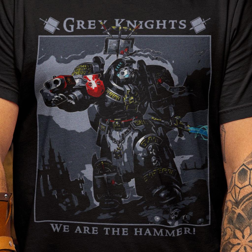 Cavalieri Grigi, Warhammer40k, Maglietta Unisex S-3XL Cotone Oversize Taglia Larga