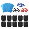 200pcs Blue Tattoo Pen Machine Covers with 10pcs Grip Tapes 3pcs Ink Cup Holder Stand Elastic Bandages Tattoo Supplies
