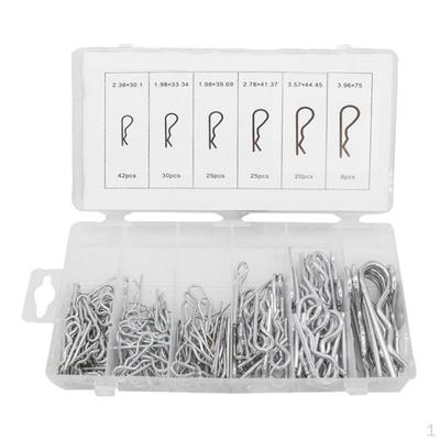 R Split Pin Spring Clips. Type Retaining Pins with Cardboard