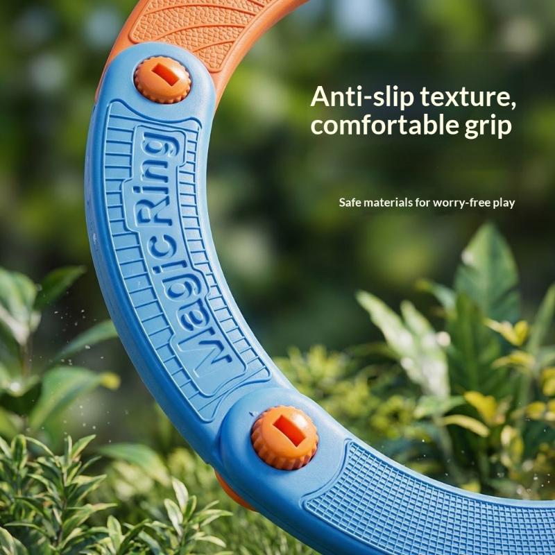 Portable Lightweight Flying Ring Wind Resistant Educational Flying Toys High Speed Folding Boomerangs Kid