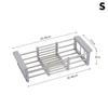 Kitchen Dish Drying Rack Stainless Steel Adjustable Drainer Rack Fruits Vegetable Kitchen Organizer Sink Cleaning Basket Tool