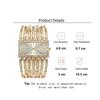 Women's Quartz Watches Stainless Steel Bracelet Hollow Clock Wristwatch