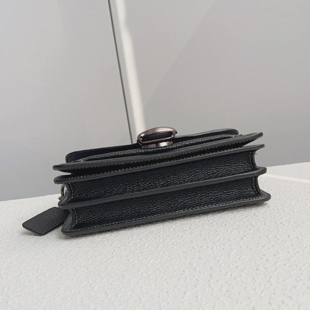 2023 Retro Lychee Grain Cowhide Tabby 20 Dionysus Shoulder Bag - Women's Square Messenger