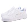Li Ning Slip Resistant Lightweight Balance Abrasion Resistant Low top Skateboard Shoes Women's White AGCR342-2