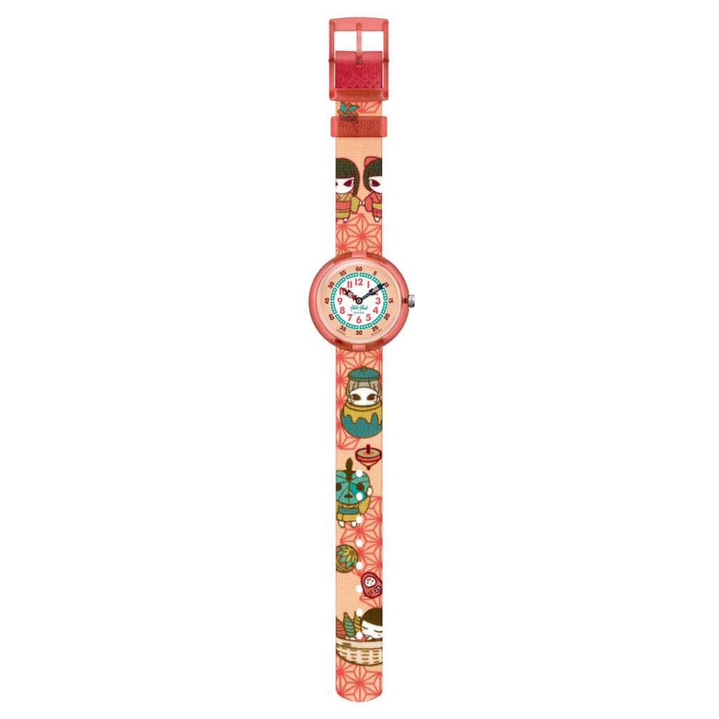 Swatch Flik Flak Story Time Watch FBNP200 Orange ZASHIKI-WARASHI Girls'