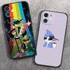 R-regular Cartoon Show Phone Case For IPhone 17 Air 16 15 14 13 Pro Max 11 12 Black Silicone Cover