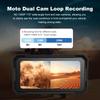 BEPOCAM 5"/6.25" Motorcycle GPS Navigation DVR Carplay Screen for Moto Dual Cameras Drive Recorder IPX7 Waterproof Moto Monitor