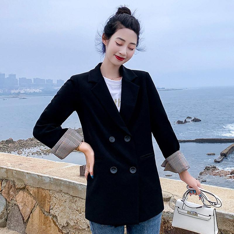 Kleiner Blazer Damen Herbst Neu Locker Lässiger Anzug Langärmlig Kleine Person Locker Hongkong-Stil Kleiner Blazer