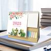 2025 Desk Calendar 2025 Monthly Floral Desktop Planner Calendar Multi-Purpose Calendar Decoration For Home Dormitory Work Area