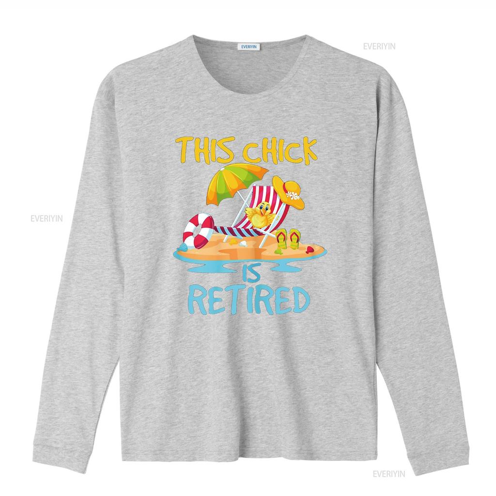 This Chick is retired Women Retirement T Shirt vintage Washed Comfortable fashion Slightly Unisex designer clothes Versatile