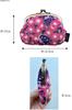 Hello Kitty Clasp Wallet with Coin Cherry Blossom Made In Hello Sanrio Light Blue [B-andyu] [Kyoto Workshop] 4.0 Parent-Child Purse, Chirimen, Design,