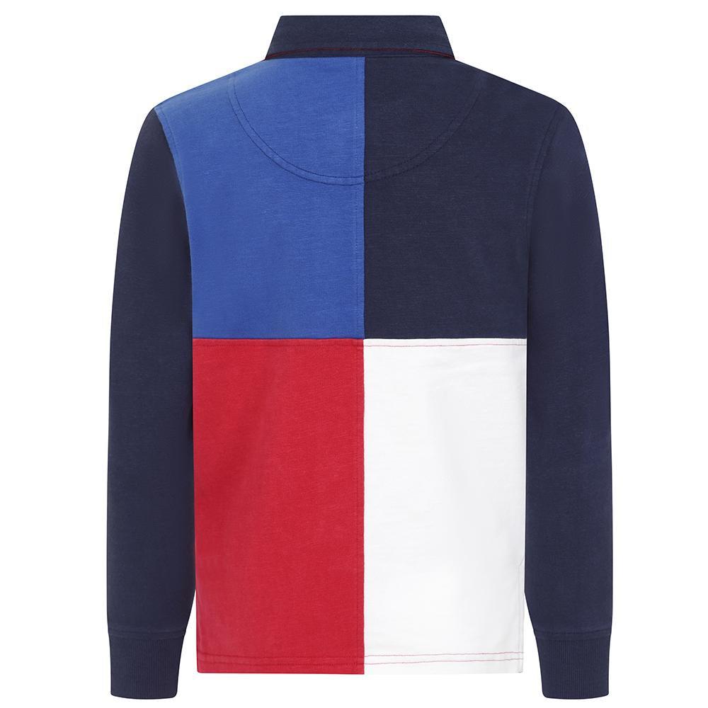 Lazy Jacks Boys Colour Block Rugby Shirt