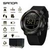 Sanda Multifunction Teen Sports Watch: Calorie Counter, Single Display, Pedometer, Waterproof.