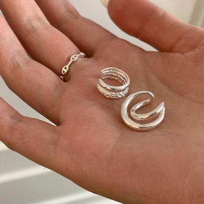 Women's Unique Double-Layer Metal Ear Cuff: Versatile No-Piercing Earring