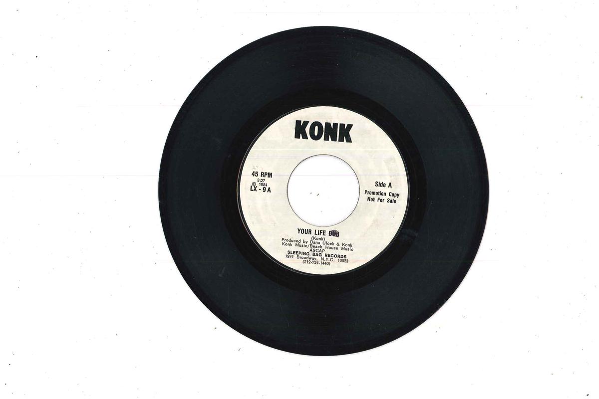 

7inch Record KONK - Your Life LX9PROMO Sleeping Bag Re 1984 US Dance & Electronica Used