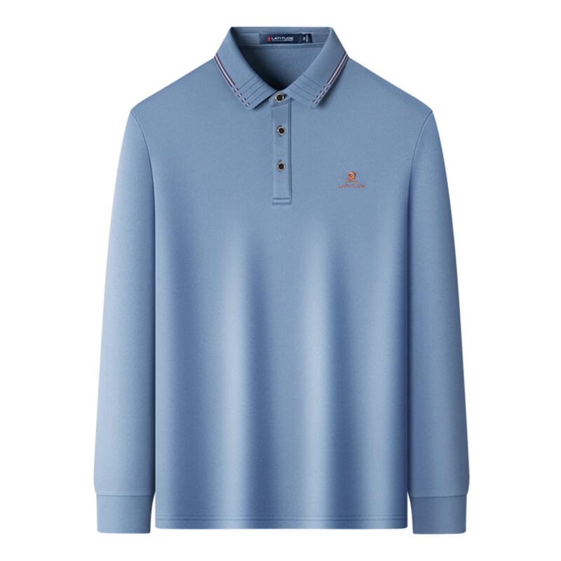 MONTAGUT Men's Silk Blend Brushed Polo Shirt