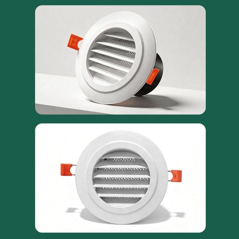 Circular Air Outlet Cover For Exhaust System 100mm Size acrylonitrile Adjustable And Flexible