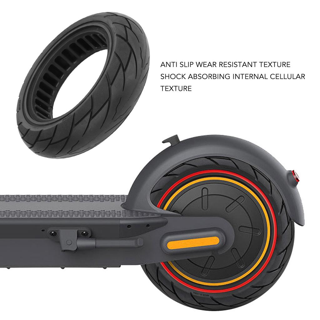 Electric Scooter Tire 10 X 2.5in Rubber Off Road Explosion Proof Solid Tire for Ninebot G30