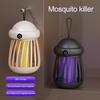 Mini muchomůrka Zapper USB napájená elektrickým šokem Zapper na muchy s UV LED světlem Vnitřní venkovní Domácí kempování Terasa Závěsná lampa na muchy