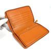 HERMES Azap Integral Long wallet Zip Around Long Wallet Leather Orange