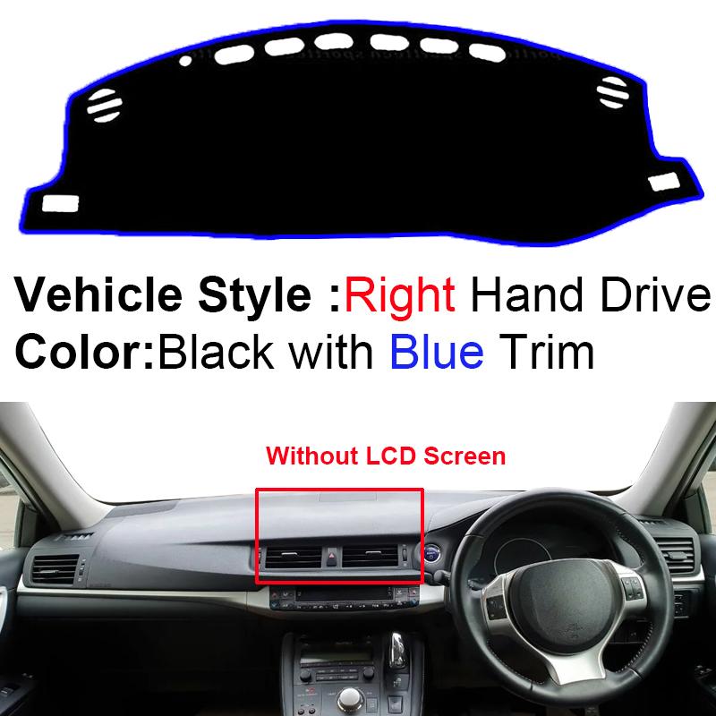 Car Inner Dashboard Cover For Lexus CT 200h 2011 - 2019 CT200h Auto Dash Mat Carpet Cape Sun shade Dashmat Pad 2018 2017 2016