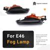 Durable-1 Pair Fog Light Left Right Fog Lights Driving Lamps Cover For-BMW 3 Series E46 4 Door 1999 2000 2001 LED Car Day Light
