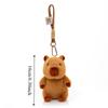 Funny Plush Capybara Bag Pendant Stuffed Doll Cartoon Animal Keychain  Daily