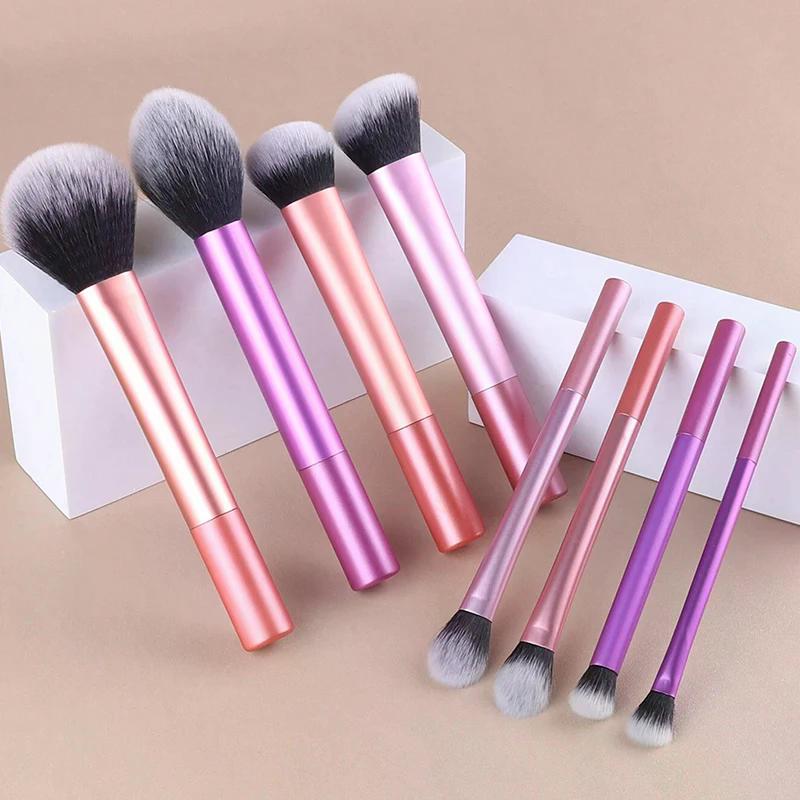 8Pcs Makeup Brush Kit Soft Synthetic Hair Make Up Brushes Foundation Blush Eyeshadow Cosmetic Makeup Tools Foundation Brush