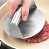 Presă Smash Burger din oțel inoxidabil Chirftețe pentru hamburger Mașină de zdrobire de carne Formă circulară pentru presă de carne pentru delicatese Accesorii de bucătărie