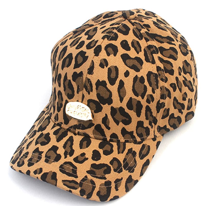 Universal chemistry Leopard Bubble Beige Ballcap Leopard print ball Cap