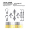 Ship Sunshade Stainless Steel Spring Hook Awning Canopy Buckle Swing Hardware Screws Kit for Household Outdoor