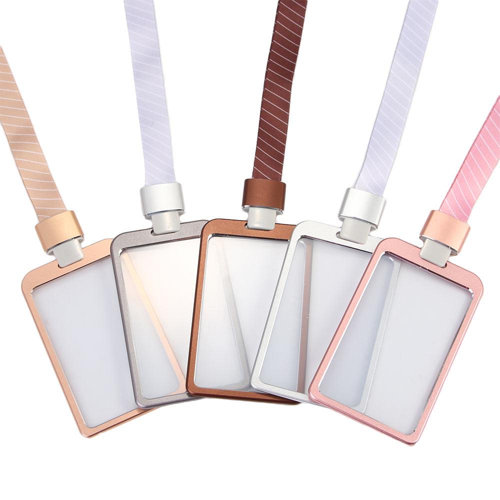 with Lanyards Waterproof School Office Supplies Badge Holder ID Card Case Credit Card Holder