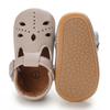 Khaki 0-18M Baby Casual Shoes Infant Toddler Bowknot Non-slip Rubber Soft-Sole Flat PU First Walker Newborn Bow Decor Mary Janes