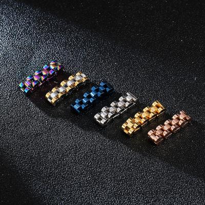 Europäischer und amerikanischer neuer Titanstahl-Ring-Design-Hip-Hop-Schmuck