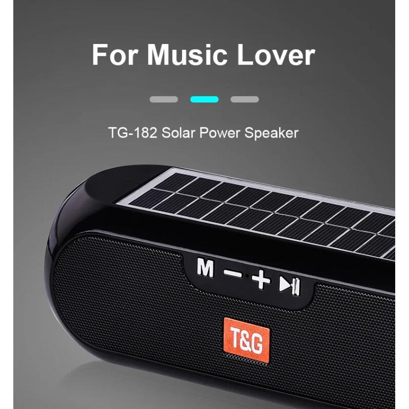 Solar Radio FM Radio MP3 Outdoor Portable Wireless Bluetooth Speaker Music Sound Box Subwoofer Bass Aux Hifi Stereo Mp3