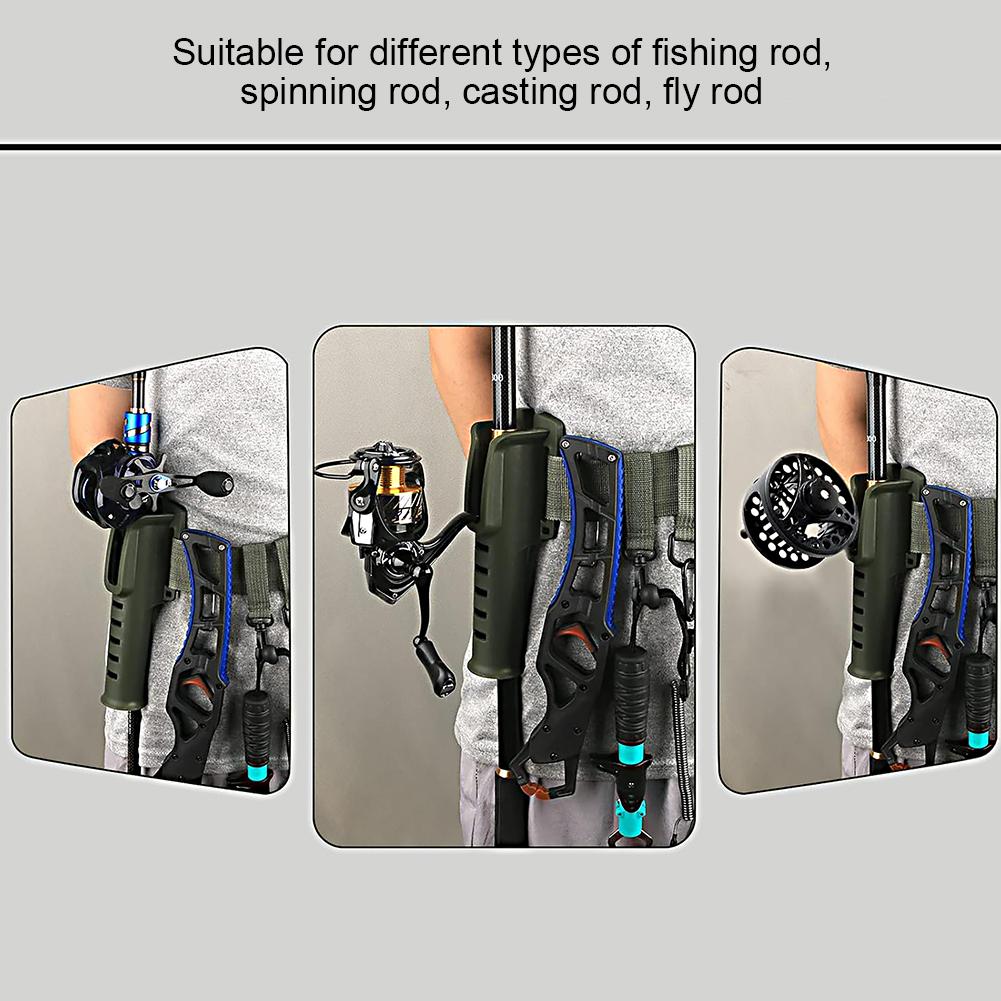Waist Wading Belts Adjustable Fishing Wading Belt Rod Holder Wader Fishing Waist Belt for Spinning Casting Fly Fishing