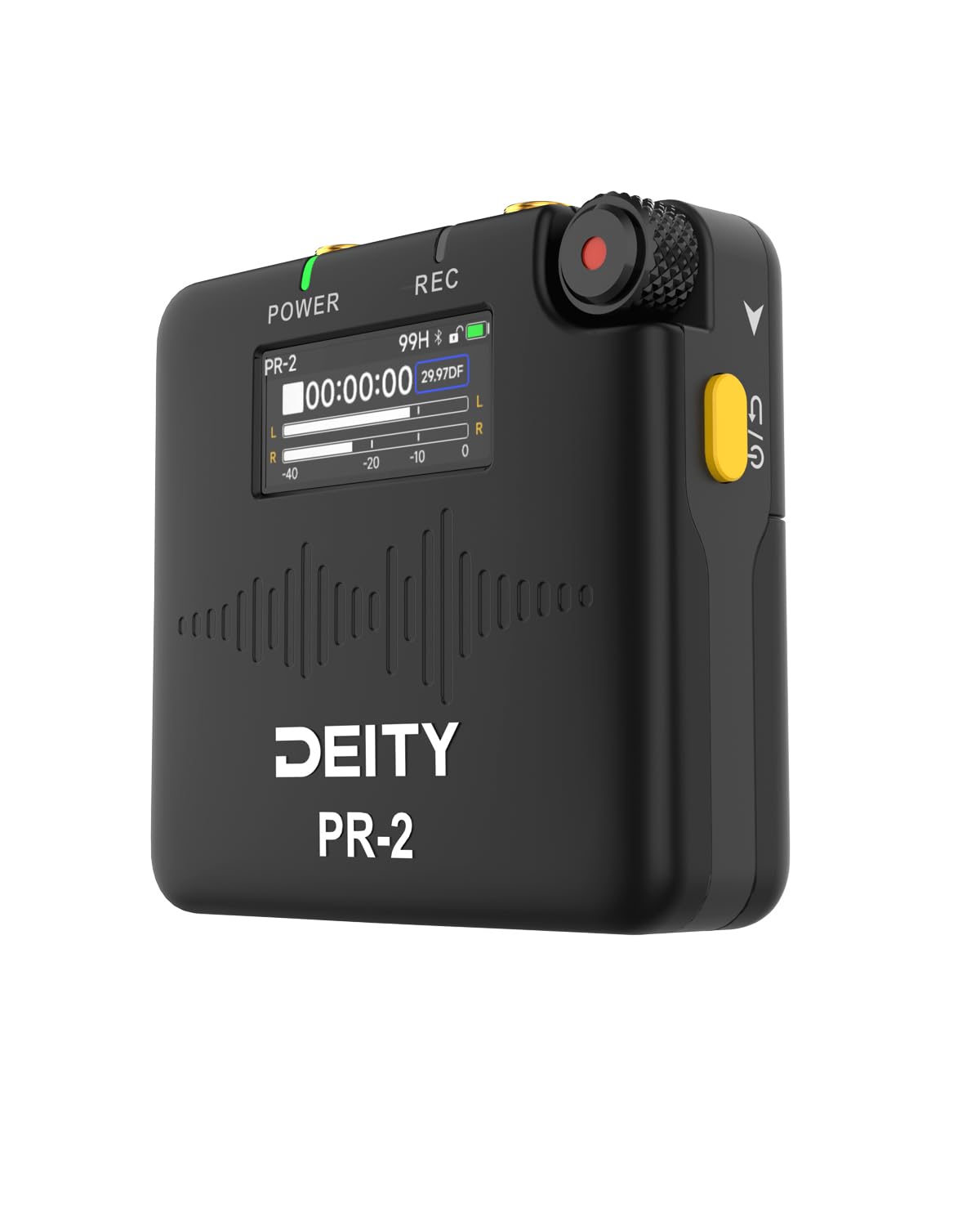

DEITY PR-2 Stereo pocket recorder with lavalier microphone Supports 24 bit32 bit float recording Live monitoring possible With time code function App