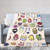 Japanese Cute Tamagotchis Blanket Flannel Funny Breathable Throw Blanket for Coverlet Autumn/Winter