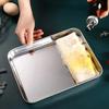 Rectangular Nonstick Pan Stainless Steel Cookie Cooking Sheet Baking Tray Steamed Sausage Dishes Fruit Grill Fish Plate Bakeware- for Nonstick Cookie