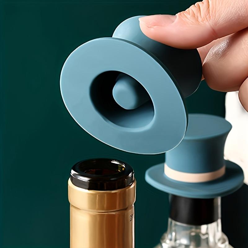1 Reusable Silicone Cork, Leak-proof Champagne and Beer Bottle Sealer