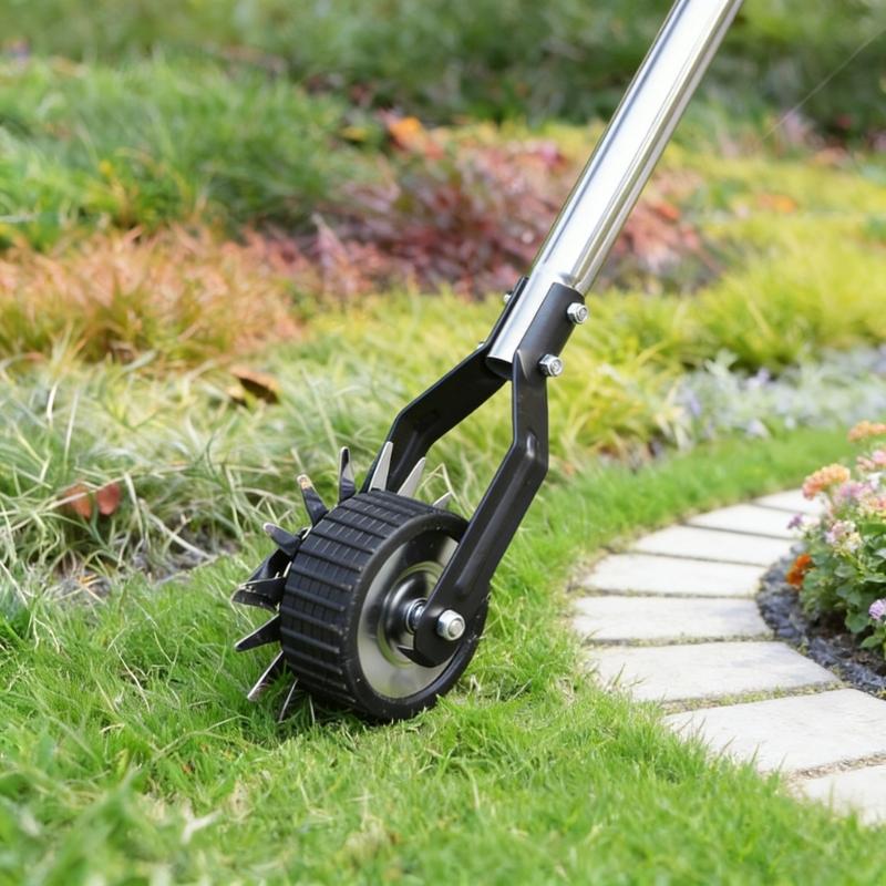 Strong Manual Lawn Edger With Wheels For Simple Grass Edge Maintenance In Gardens