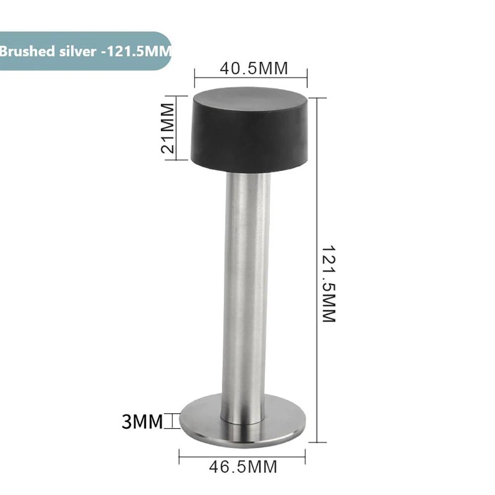 

Дверной упор из резины из нержавеющей стали, непробивной дверной держатель, дверной стопор, напольный настенный дверной упор без гвоздей, дверная фурнитура, аксессуар
